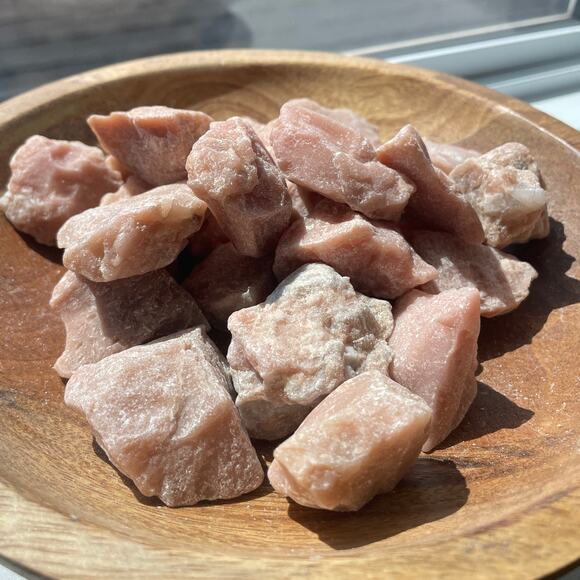 Rough / Raw Pink Opal Crystal Rock for Tumbling - Picture 5 of 5